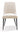 Winston Upholstered Metal Leg Dining Chair in Cream and Black (Set of 2) - What A Room