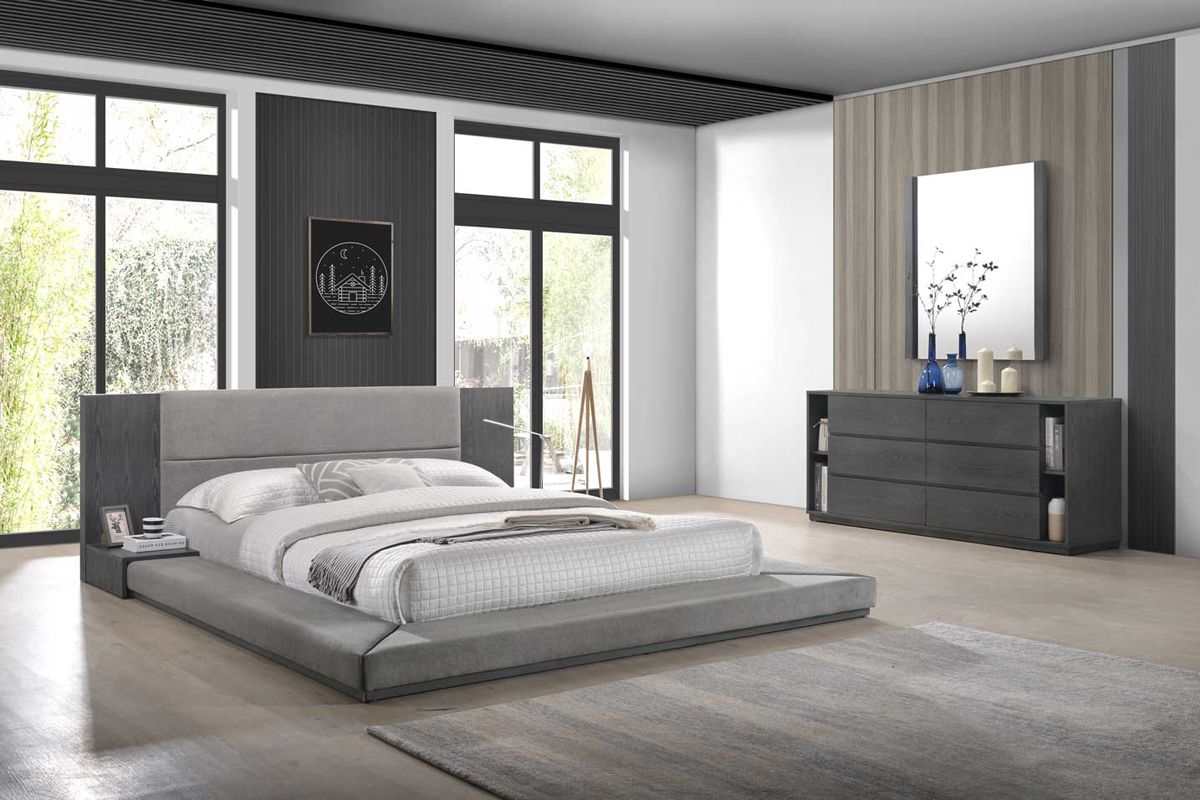 Nova Domus Jagger Modern Grey Mirror - What A Room