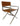 One Modern Coastal Director's Dining Arm Chair in Cognac and Brushed Stainless Steel (Set of 2) - What A Room