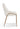 Cyrus Upholstered Dining Chair in Cottage Cheese Boucle and Brushed Bronze Metal (Set of 2) - What A Room