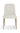 Apollo Upholstered Dining Chair in Ricotta Boucle and Brushed Bronze Metal (Set of 2) - What A Room