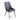 Lucia Metal Leg Upholstered Dining Chair in Charcoal Synthetic Leather (Set of 2) - What A Room