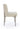 Dion Upholstered Dining Chair in Natural Light Linen and Brushed Nickel Metal (Set of 2) - What A Room