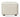Louis Upholstered Ottoman in Natural Linen - What A Room