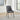 Lucia Metal Leg Upholstered Dining Chair in Charcoal Synthetic Leather (Set of 2) - What A Room