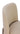 Dion Upholstered Dining Chair in Camel Synthetic Leather and Brushed Nickel Metal (Set of 2) - What A Room