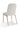 Apollo Upholstered Dining Chair in Ricotta Boucle and Brushed Bronze Metal (Set of 2) - What A Room