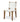 One Woven Leather and Solid Wood Dining Side Chair in White and Bisque (Set of 2) - What A Room