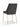 Cyrus Upholstered Dining Chair in Coal Fabric and Brushed Bronze Metal (Set of 2) - What A Room