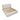 Gardenia Wood Frame Upholstered Platform Bed in Cotton and Chai - What A Room