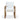 One Modern Coastal Sled Leg Upholstered Dining Arm Chair in White Pearl and Bisque (Set of 2) - What A Room