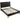 Kentfield Solid Wood Platform Bed in Black Drifted Oak - What A Room
