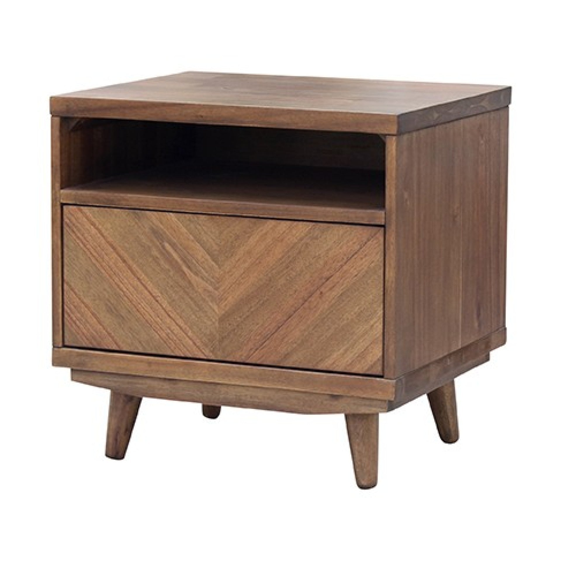 Piero KD Chevron Night Stand/ Side Table - What A Room
