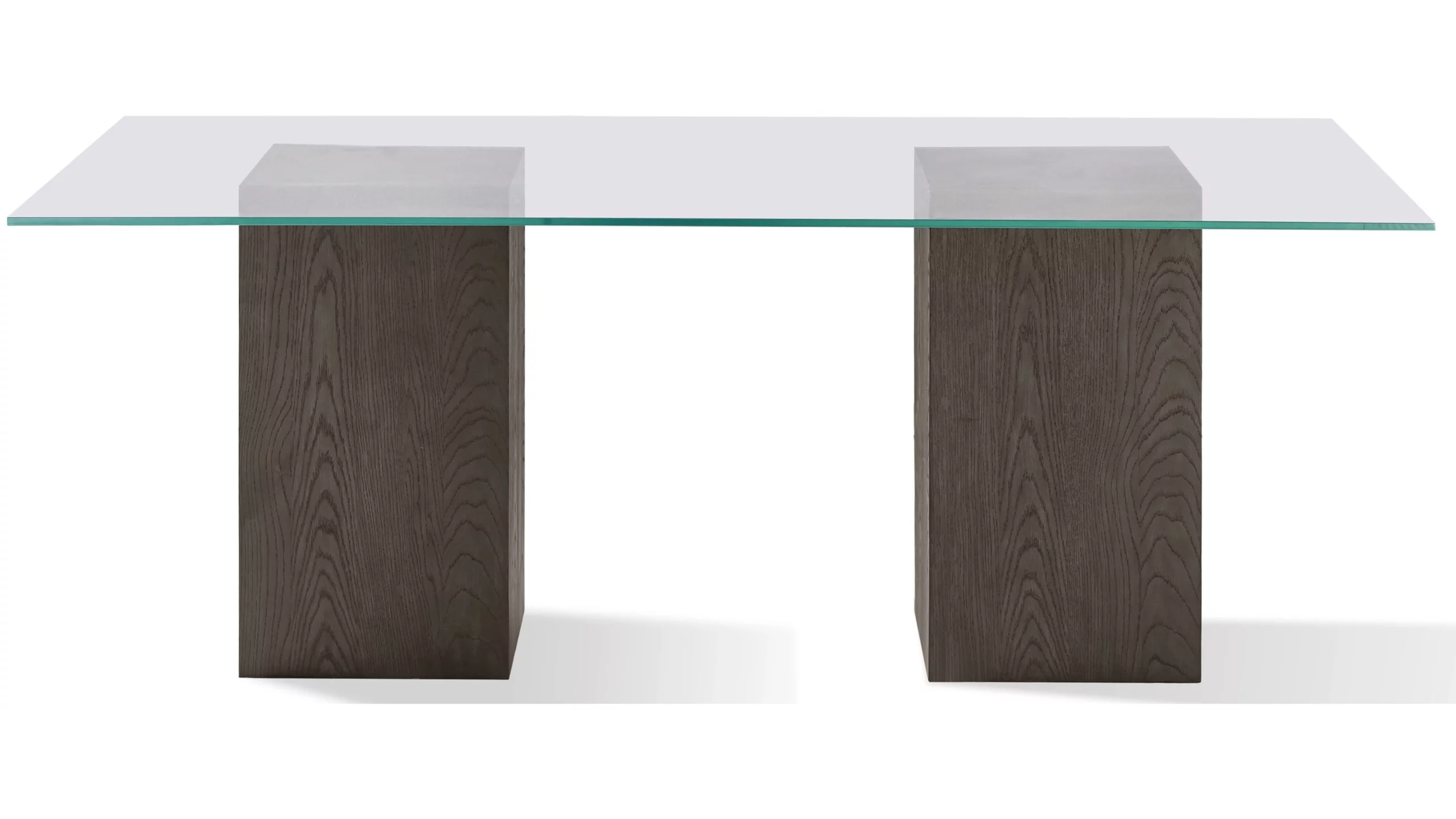 Modesto 80" Rectangular Dining Table with Glass Top - Modern - What A Room